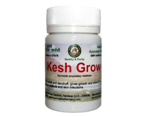 Kesh Grow Adarsh Ayurvedic Pharmacy, 20 grams ~ 40 tablets