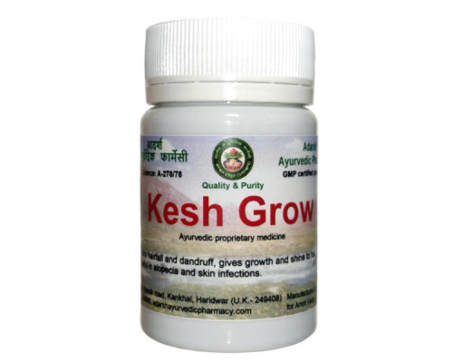 Kesh Grow Adarsh Ayurvedic, 20 grams ~ 40 tablets