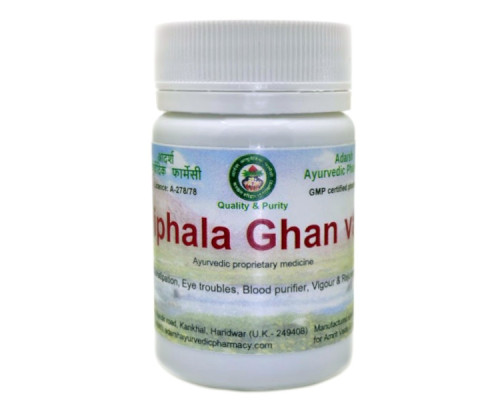 Triphala ghan Adarsh Ayurvedic, 60 grams ~ 120 tablets