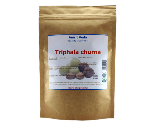 Triphala churna organic Amrit Veda, 100 grams