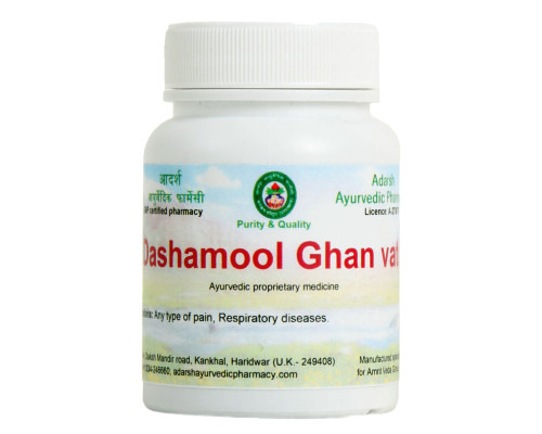 Dashamool ghan Adarsh Ayurvedic, 20 grams ~ 60 tablets