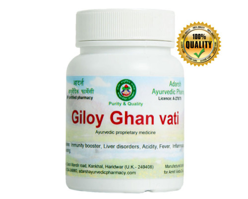 Giloy ghan Adarsh Ayurvedic, 20 grams ~ 65 tablets