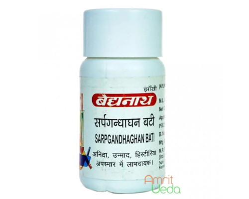 Sarpagandhaghan bati Baidyanath, 10 grams - 40 tablets