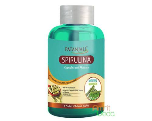 Spirulina with Moringa Patanjali, 60 capsules