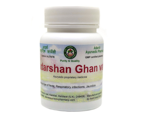 Sudarshan ghan Adarsh Ayurvedic, 30 grams ~ 85 tablets