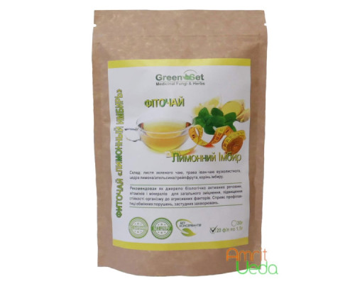 Herbal tea Lemon ginger Danikafarm, 20 tea bags