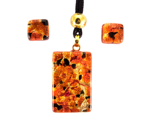 Pendant plus earrings Murano